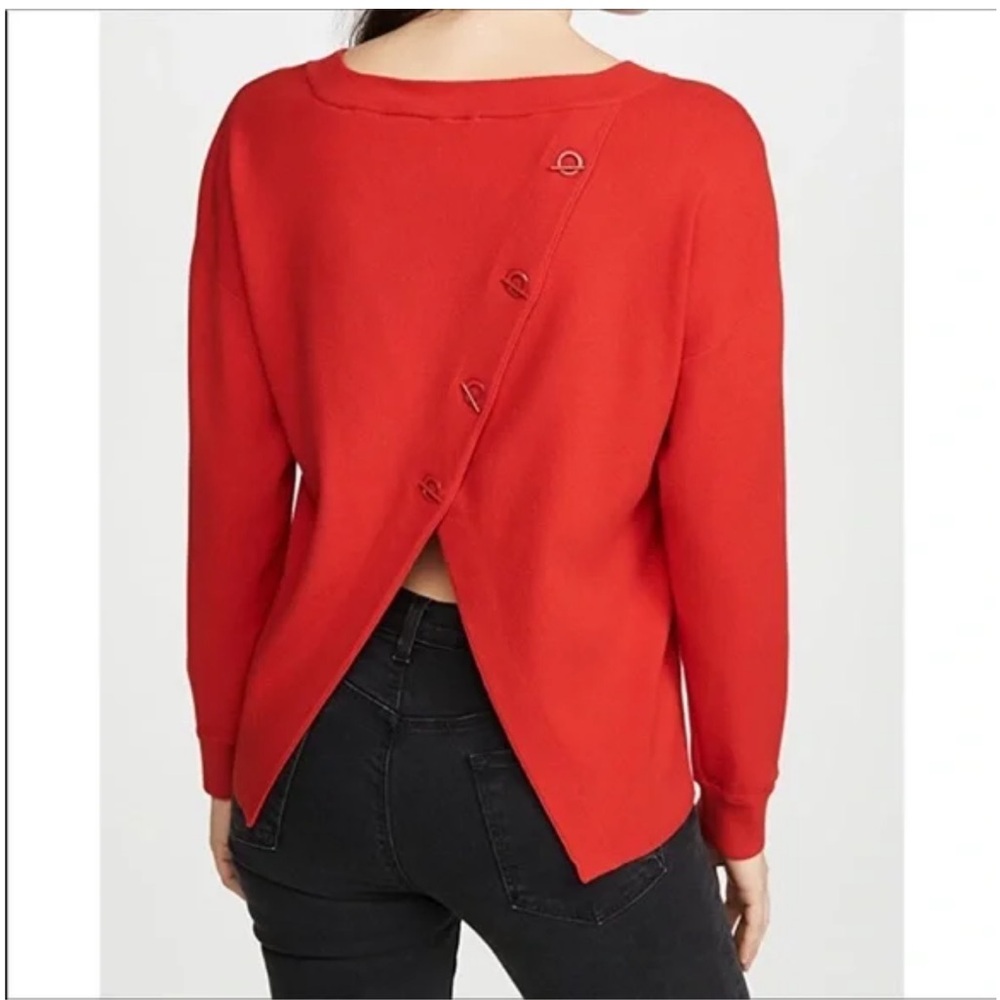 Alice and Olivia Ruela Split Back Sweater